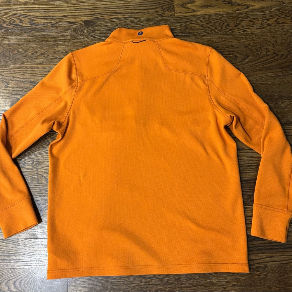 Marmot Orange and Navy 1/4 Zip Pullover Size XL - Picture 4 of 6